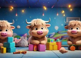 儿童睡前故事公牛、幼儿睡前故事三只公牛