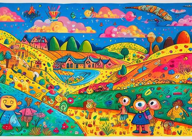 儿童故事手绘画报 儿童故事手绘画