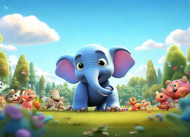 儿童故事大象动画片（动画片大象的故事）