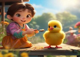 喂鸡亲宝儿歌，喂鸡亲宝儿歌视频