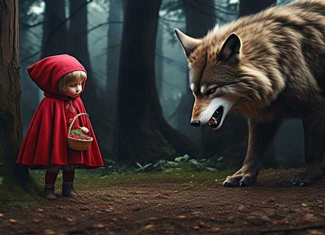 小红帽的故事和大灰狼的故事；小红帽的故事和大灰狼的故事相似