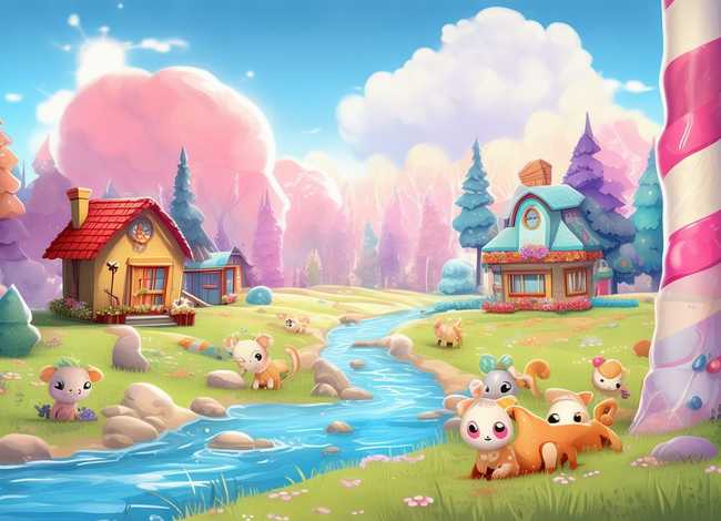 儿童故事创作背景 - 幼儿故事背景视频