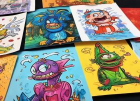 绘本故事简笔画打印4张到8张，绘本故事简笔画打印4张到8张多少钱