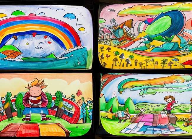 儿童手绘故事漫画图片；幼儿手绘画故事4图