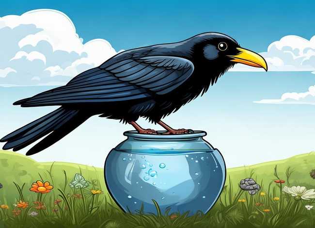 儿童故事乌鸦喝水的故事文字版，乌鸦喝水的故事幼儿版