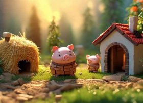 文字版儿童故事三只小猪盖房子、故事三只小猪盖房子故事文字