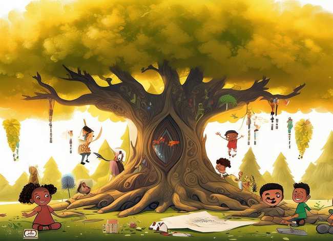 大树的故事儿童画二年级（大树的故事绘画二年级）