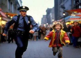 小警察逃脱儿童故事有声读，少儿故事警察抓小偷