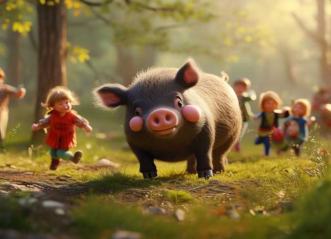 儿童野猪故事视频、野猪儿童版