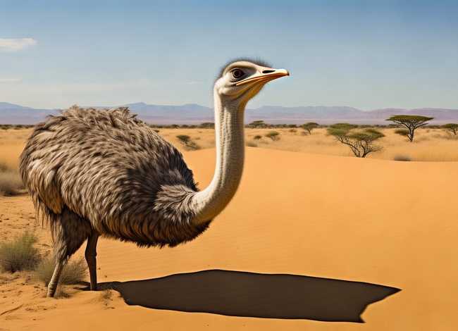 鸵鸟把头埋起来的故事；鸵鸟把头埋起来的故事是什么