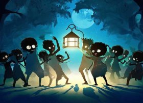 儿童动画影子故事；幼儿故事影子