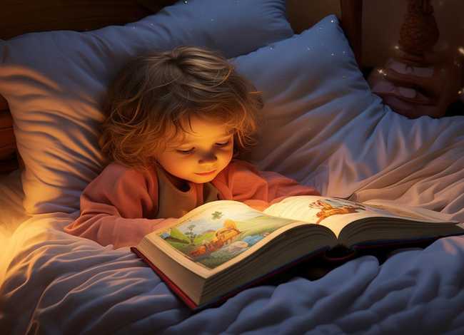 睡前故事的画；睡前故事的画画图片