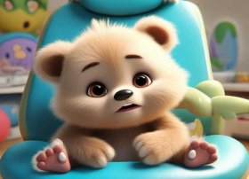 拔牙齿的小熊儿童故事，幼儿小熊拔牙故事