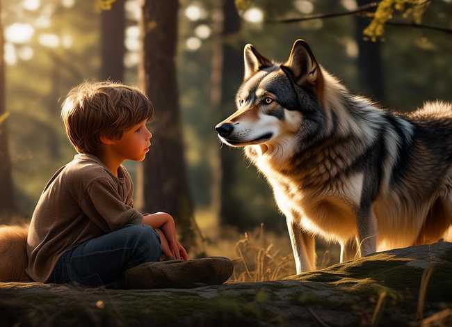儿童故事家狗和狼（家狗和狼的故事读后感）