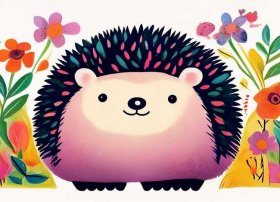 刺猬儿童画图片、刺猬儿童画图片大全