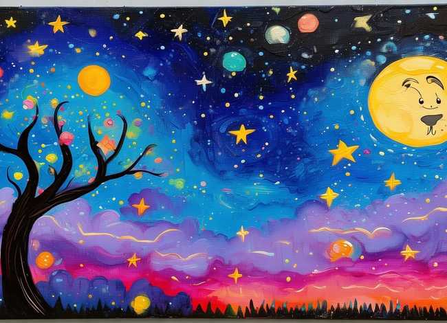 梦境的儿童绘画作品，梦境的儿童绘画作品怎么画