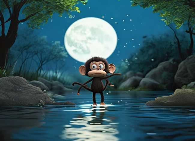 猴子捞月亮的故事阅读理解题、猴子捞月亮的故事阅读理解题目 猴子捞月亮的故事阅读理解题、猴子捞月亮的故事阅读理解题目