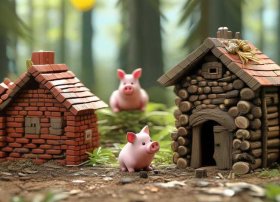 儿童故事三只小猪盖房子语音，三只小猪盖房子故事音频