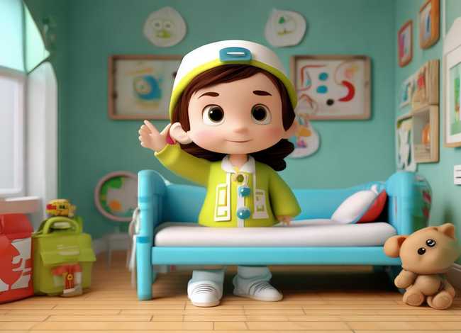 医院的故事幼儿园简画；幼儿园医院里的故事简笔画