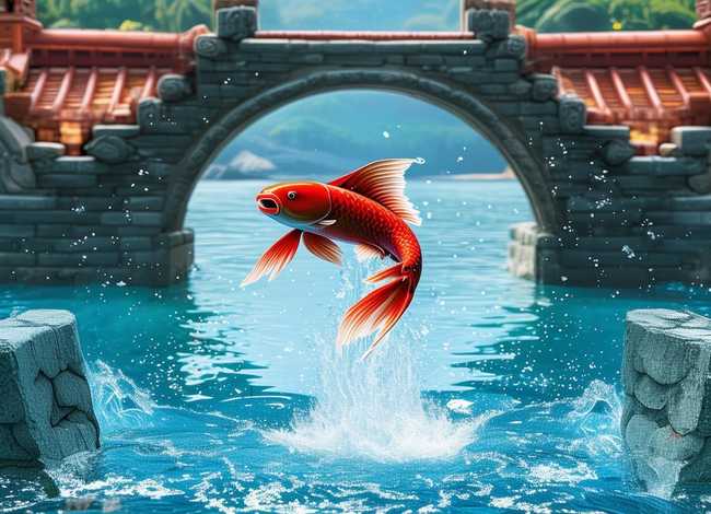 鲤鱼跳龙门的故事原文；鲤鱼跳龙门的故事原文小视频