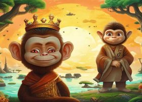 真假美猴王儿童故事、少儿故事真假美猴王