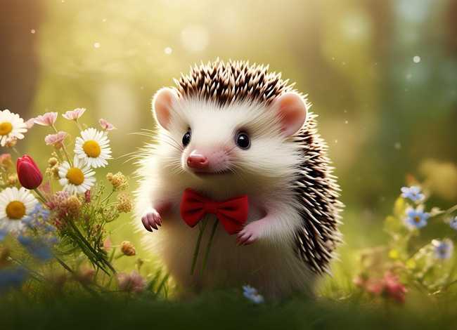 儿童故事刺猬送信、小刺猬送花的故事