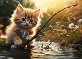 小猫钓鱼故事故事、小猫钓鱼故事讲述