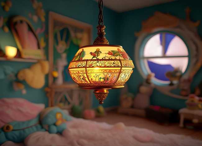 儿童卧室故事灯、儿童房间灯具