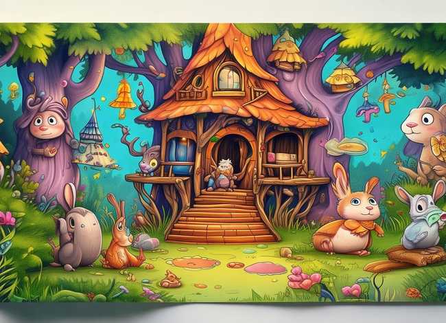 儿童故事绘画本10张，儿童绘画故事本制作