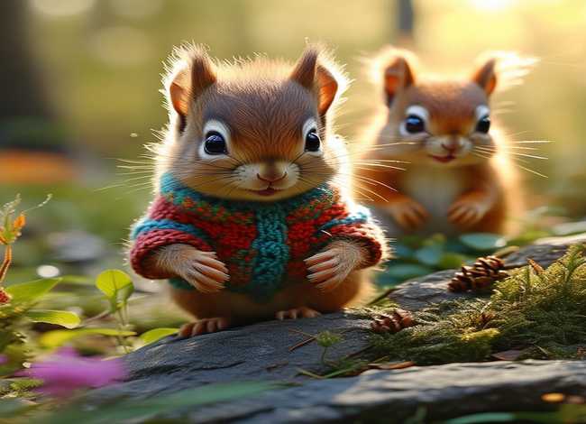 松鼠儿童早教故事（松鼠宝宝的故事）