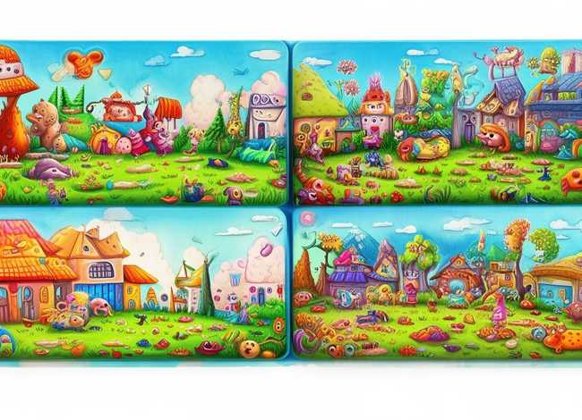 创编儿童故事连环画 - 儿歌故事创编连环画四幅