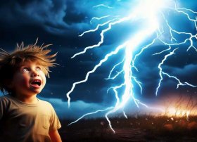 闪电和雷的小学生故事；闪电和雷的小学生故事图片