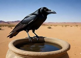 《乌鸦喝水》简短故事，《乌鸦喝水》简短故事内容