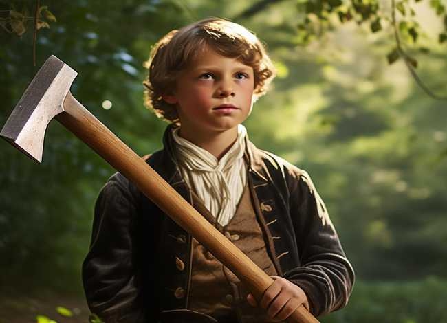 华盛顿和斧子的故事，华盛顿和他的斧子的故事