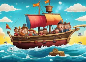 儿童版海盗的故事；海盗的儿童动画片
