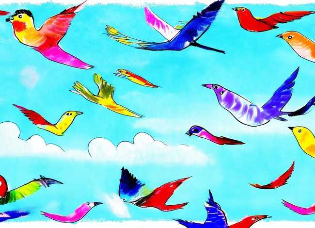 飞鸟儿童绘画 飞鸟儿童绘画图片 飞鸟儿童绘画 飞鸟儿童绘画图片