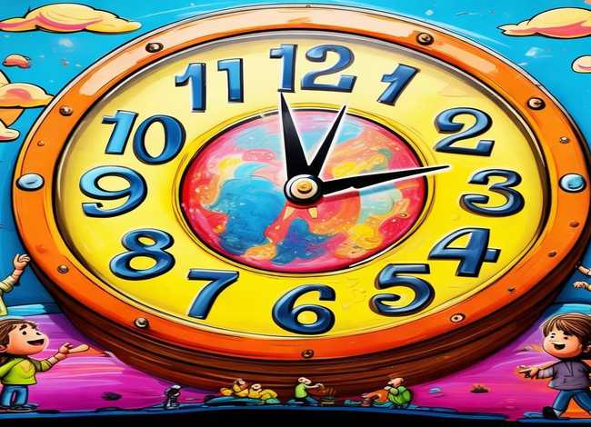 钟表儿童画、钟表 儿童画