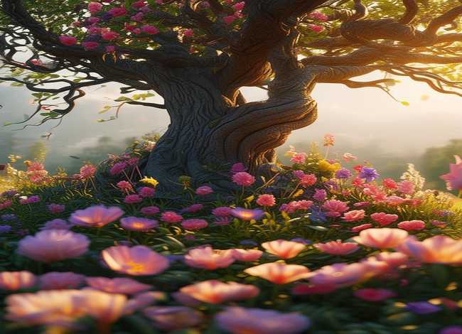 花树的故事；美丽的花树故事