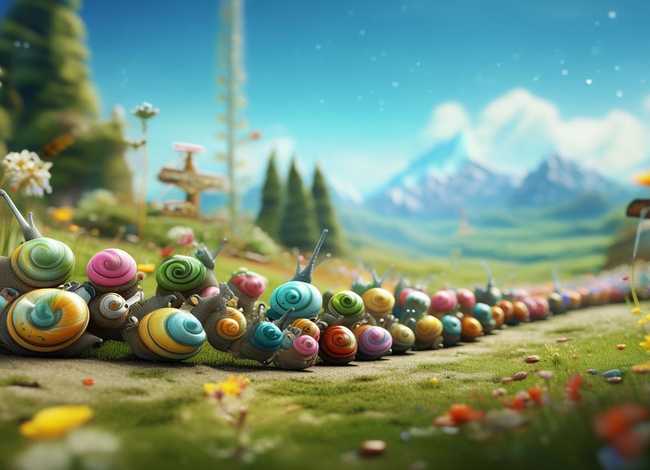 儿童故事一百只蜗牛去旅行，一百只蜗牛去旅行简短绘本故事