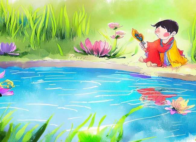 儿童版的古诗池上；池上古诗儿歌视频