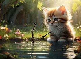 小猫钓鱼儿童故事免费阅读全文，小猫钓鱼的故事全文阅读