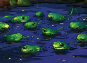 睡前故事小蝌蚪找妈妈的故事 小蝌蚪找妈妈的故事 宝宝睡前故事