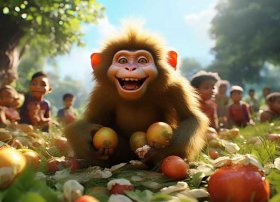 儿童故事猴吃西瓜文字；猴吃西瓜故事文字版