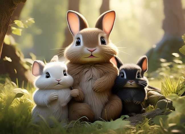 儿童故事兔妈妈和三只小兔子;兔妈妈和三只小兔子绘本故事 儿童故事兔妈妈和三只小兔子;兔妈妈和三只小兔子绘本故事