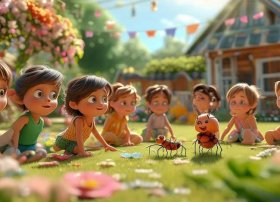 儿童故事小蚂蚁 - 小蚂蚁的故事幼儿园