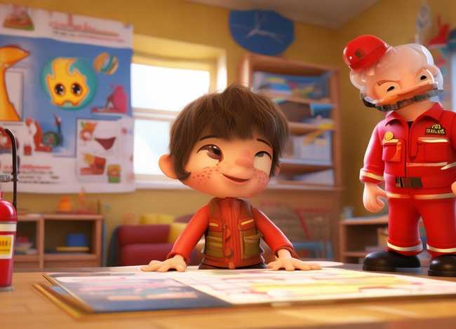 儿童消防小故事图文并茂（幼儿消防小故事文字版）