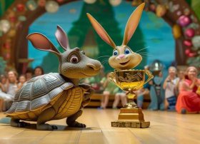 儿童讲故事龟兔赛跑比赛一等奖（幼儿故事比赛一等奖龟兔赛跑）