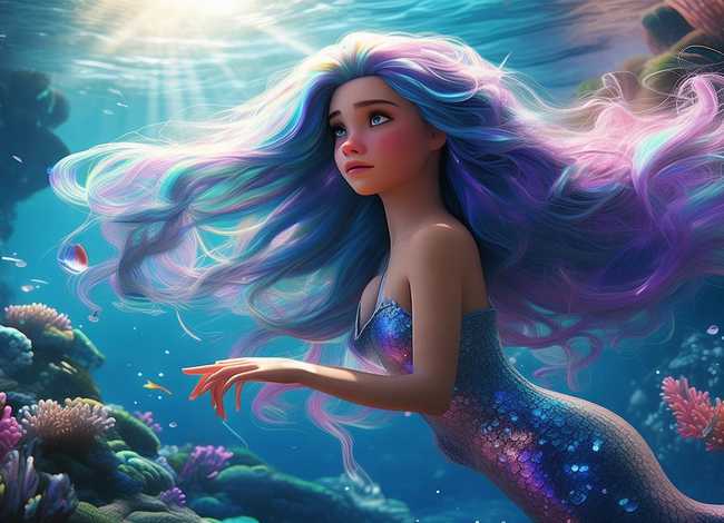 《海的女儿》童话故事文字版作文 - 《海的女儿》的故事作文