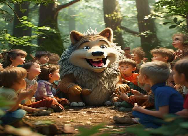 儿童简短故事狼的故事、关于狼的幼儿故事