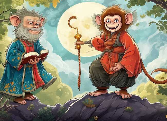 真假美猴王儿童故事、少儿故事真假美猴王